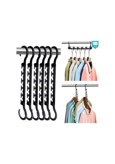 Yunboo Siyah Abs Çok Amaçlı Seyahat Çadırı: 5 Delikli, 360 Döner, 10 Adet Mantar/çorap Asma Teli Siyah