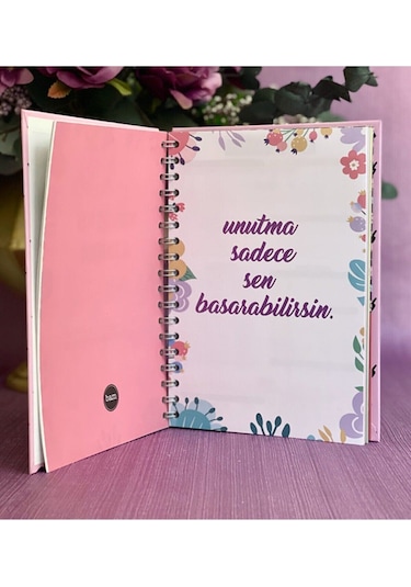 Konsept Halledicem Ama Hangi Birini Tasarımlı Tarihsiz Konuşan Ajanda Planner Mavi