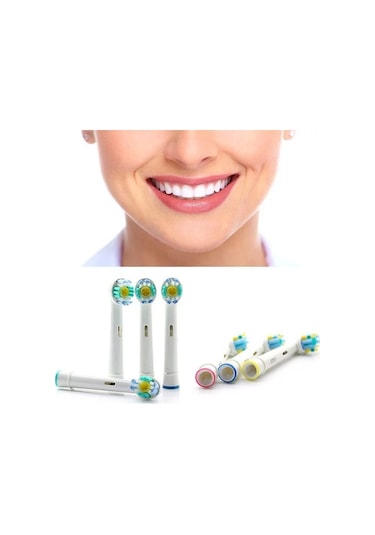 Lovyco Cross Action 4’lü Oral-B Uyumlu Dış Fırçası Yedek Başlığı
