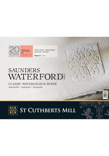 Saunders Waterford Suluboya Defteri Blok Hot Press 300 Gr. 26X36