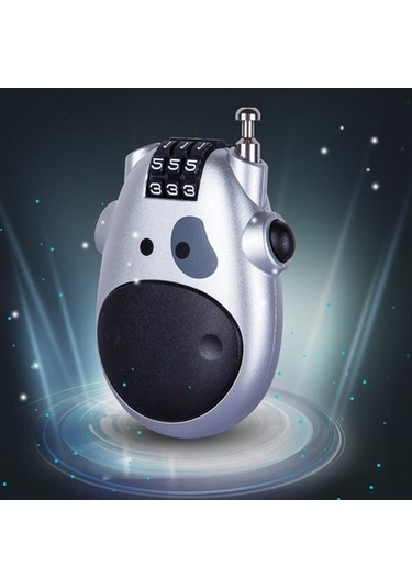 Magideal Zcjb Teleskopik Kombinasyon Kilit Kablosu Siyah