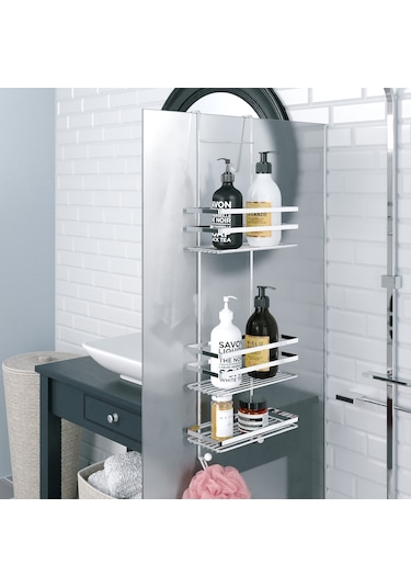 Teknotel Üç Katlı Asmalı Banyo Duş Rafı Krom Lm580 Krom