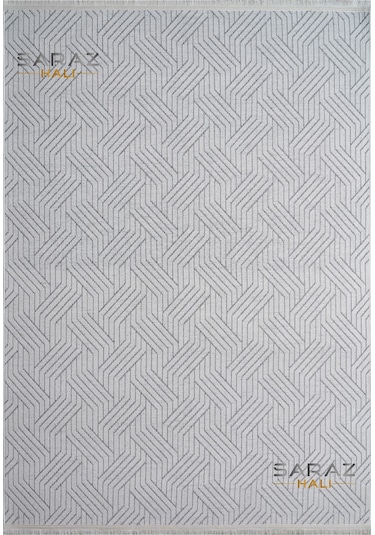 Bohem Saçaklı Kaymaz Dokuma Kilim Salon Halısı Mutfak Halısı Balkon Özel Ölçü Yolluk Krem Gri