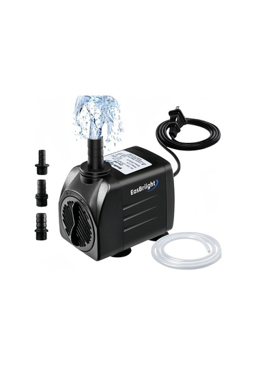 Chuangyinshop Green 30w 550gph Dalgıç Pompa: Balık Tankı Akvaryum Havuz İçin 5ft Hortum Ve 3 Nozul İle Ayarlanabilir Sessiz