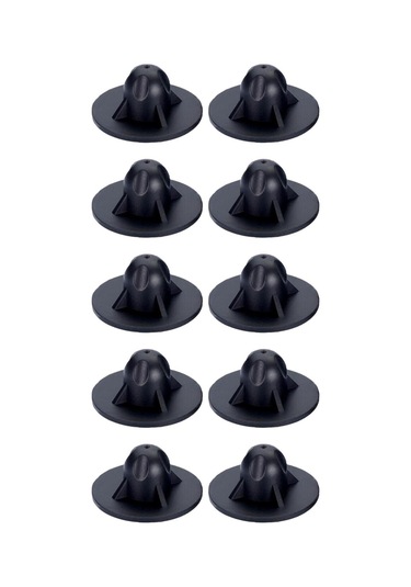 Dolıty 10x Moon Sandalye Ayak Örtüsü Patio Arka Bahçe 15-mm Siyah Çok Renkli