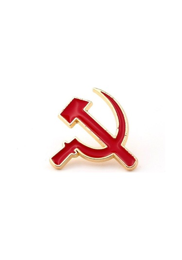 S.S.C.B. Kırmızı Orak Çekiç Metal Pin Rozet Iğne Rz012 Kırmızı