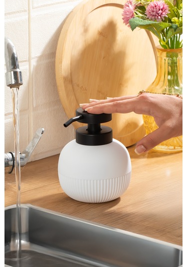 Porsima 3119 Banyo Ve Mutfak Sıvı Sabunluk 450ml Beyaz Beyaz