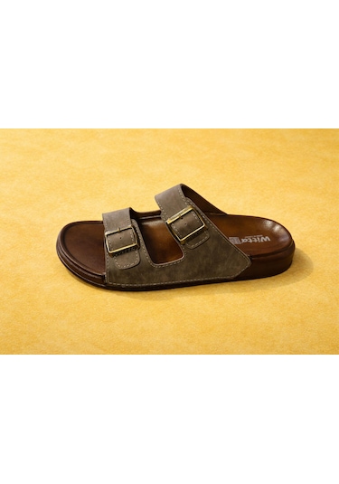 Trendyshose 07098 Jumbo Rahat Hafif Confor Erkek Terlik Kahve