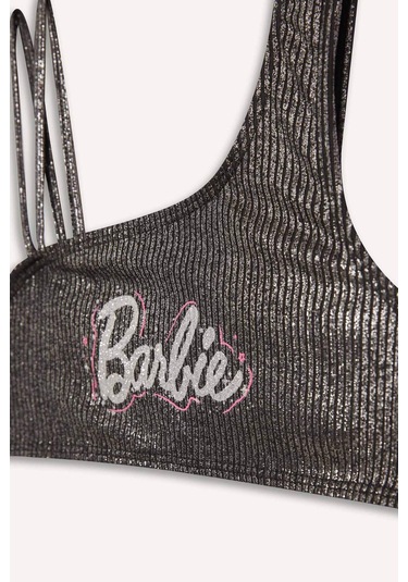 Defacto Kız Çocuk Barbie Bikini Takımı E5224a825hsbk27 Siyah