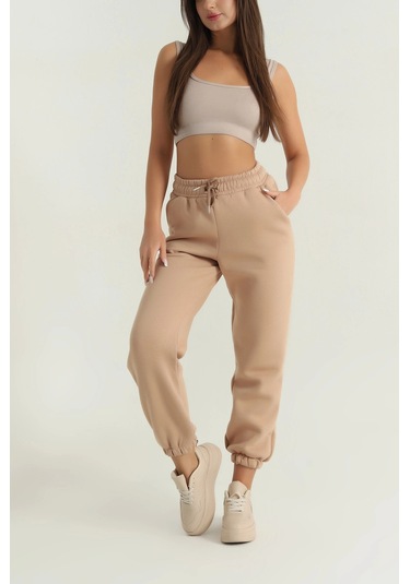 3 İplik Şardonlu Paça Lastikli Eşofman Bisküvi İs001 Bisküvi