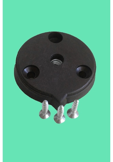 3'lü Zigon Sehpa Plastik Montaj Bağlantı Aparatı Metrik 8 Siyah 9 Adet