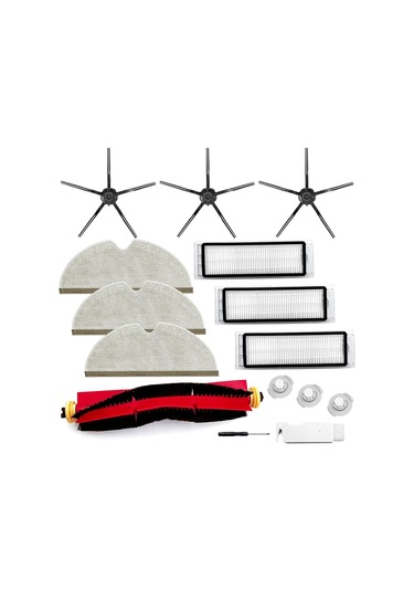 Xurunkeji Roborock S6 Pure S6 E4 S4 Max S6 Maxv S5 S5 Max S4 E2 E3 E5 E20 E25 E35 Ana Yan Fırça Hepa Filtre Paspas Bezi