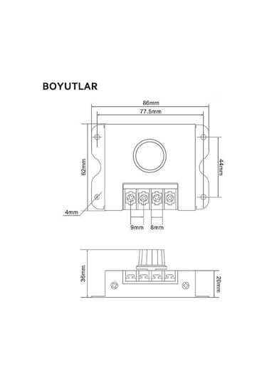 Dc 12v 24v 30a Led Sürücü Dimmer 360w 720w Voltaj Ayarlı Ampul