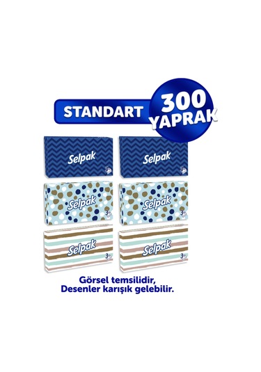 Selpak® Kutu Mendil 6'lı
