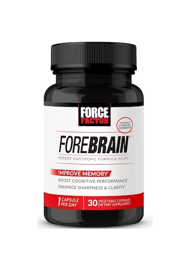 Force Factor Forebrain Nootropic Brain Memory Cognitive Bacopa And Huperzine A 30 Caps