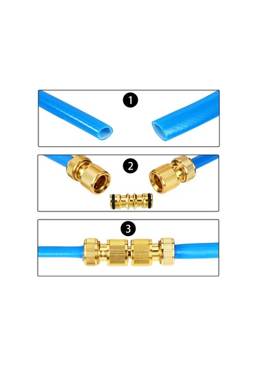 2'li Pirinç Hortum Bağlantı Parçaları Pirinç Çift Erkek Bağlantı Parçası Diğer