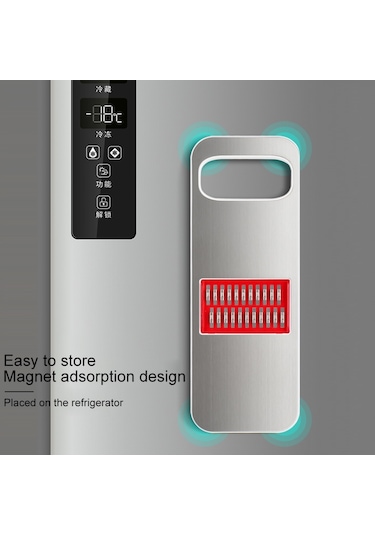 Cbtx C321 Çok Fonksiyonlu Ev Mutfak Paslanmaz Çelik Sebze Kesici Patates Rende Gümüş