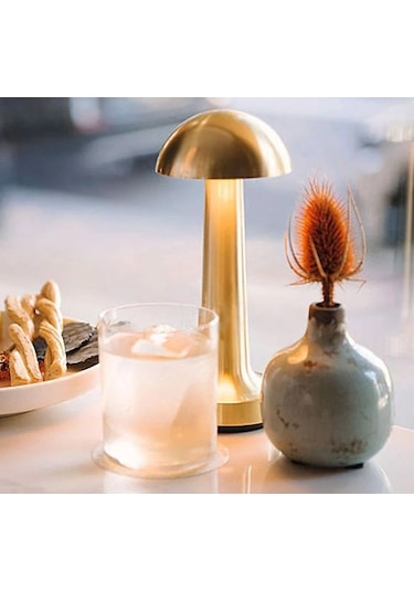 Cata Şarjlı Masa Lambası 3 Renk Modlu - Lizbon Gold Kasa CT-8429