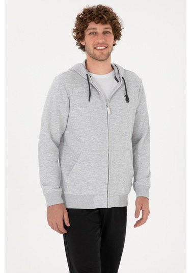 U.s. Polo Assn. Erkek Açık Gri Hırka Örme 50313748-vr001 Acık Grı