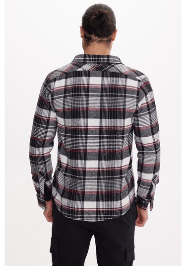 Calıfornıa Siyah-kırık Beyaz Basıc Gömlek Çok Renkli