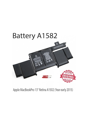 Macbook Pro Uyumlu A1502 A1582 (2013-2014) A1493 Bataryası, Pili