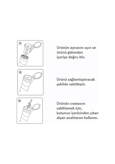 Xbyc 4015 Gidon Sonu 3d Mini Ayna Geniş Açılı Bisiklet Dikiz Aynası