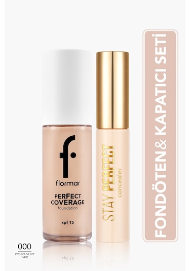 Yoğun Kapatıcılık Sunan 2'li Fondöten&kapatıcı Seti - Açık Ten/soğuk Alt Ton SET137