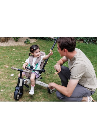 Micro 4 in 1 Katlanabilir Bebek Bisikleti -Latte