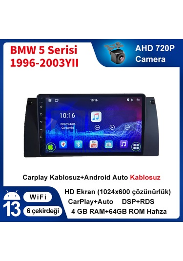 Bmw 5 Serisi 1996-2003yıl 2gb Ram 32gb Rom Carplay Multimed