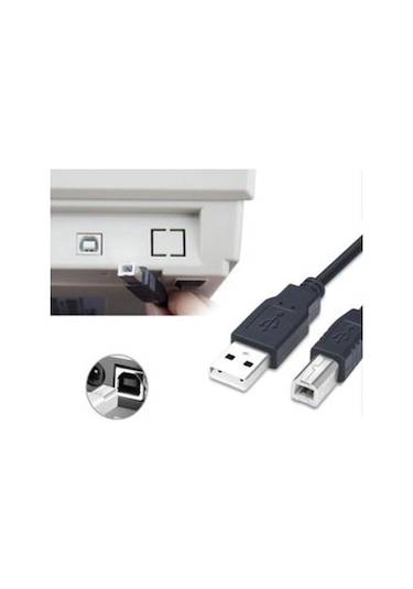 Hadron HDX7538 5 Pin Plastik 1.5 M V3 Uclu Yazıcı Şarj Ve Data Kablosu Siyah