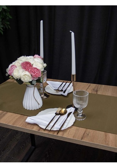 Leohome Masa İçin Kumaş Örtü Yolu 435036251 Khaki