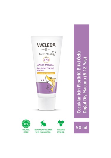 Weleda Çocuklar İçin Florürlü Bitki Özlü Doğal Diş Macunu 6-12 Yaş 50 ML