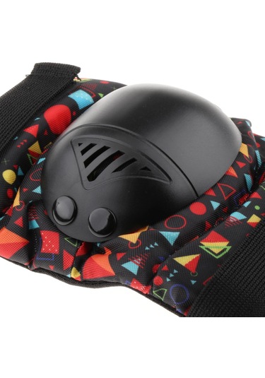 Suntek Kaykay Paten Diz Dirsek Bilek Pedi Koruyucu Dişli Siyah