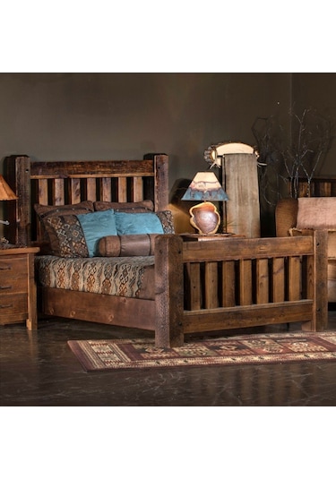 Masifart_Mobilya Masifart Ahşap Karyola Klasik Ahşap Kalın Latalı Çift Kişilik