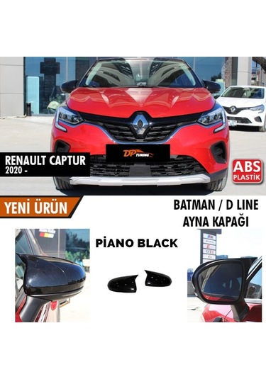 Renault Captur 2020+ Uyumlu Yedek Parça Batman Yarasa Ayna Kapağı