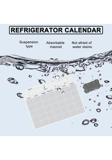 A3 Manyetik Beyaz Tahta Kuru Silinebilir Takvim Seti Buzdolabı İçin 17x12 İnç
