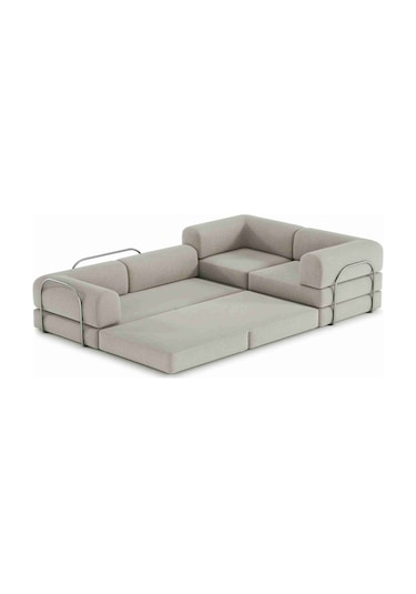 Neko Xl Modern Köşe Koltuk - 6 Kişilik, 300x200 Cm, Köşe Koltuk Takımı, Koltuk Takımı, Köşe Krem