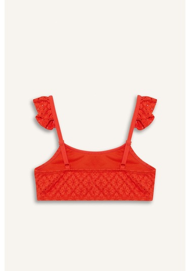 Defacto Kız Çocuk Desenli Bikini Takımı E5126a825hsog588 Turuncu