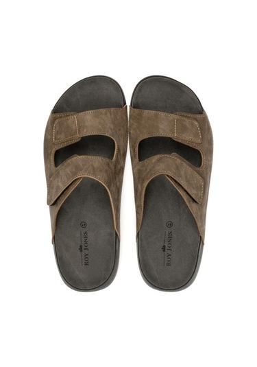 Roy Jones Madrid 4 Mevsim Anatomik Taban Cırtlı Ayarlanabilir Erkek Terlik 5001 Vizon