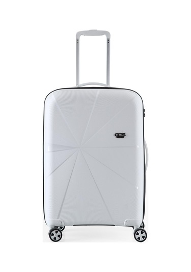 Ççs 5264 Büyük Orta 2 Li Valiz Seti Beyaz