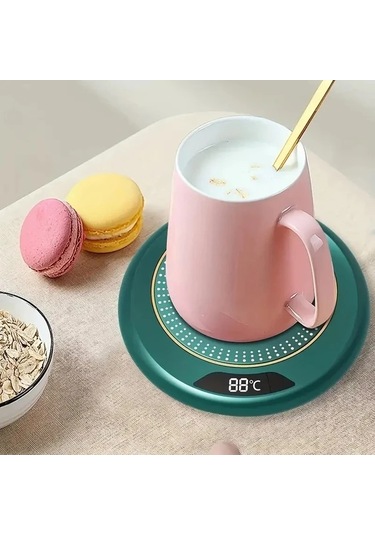 Willowhaven Pembe Akıllı Elektrikli Su Isıtıcısı Ve Kahve Fincanı Isıtıcı 3 Hızlı Usb Şarj Seyahat Kamp