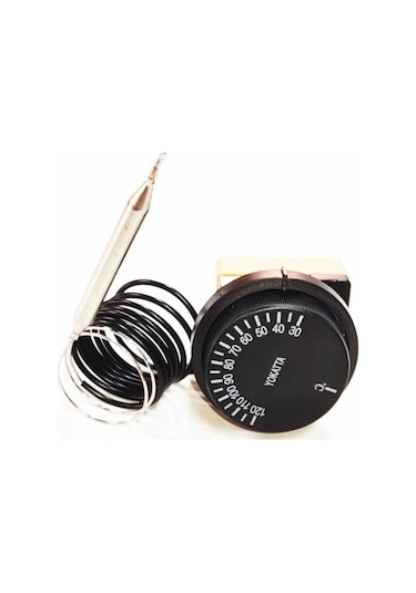 30-120 Derece Gazlı Kuyruklu Termostat Çift Kontak