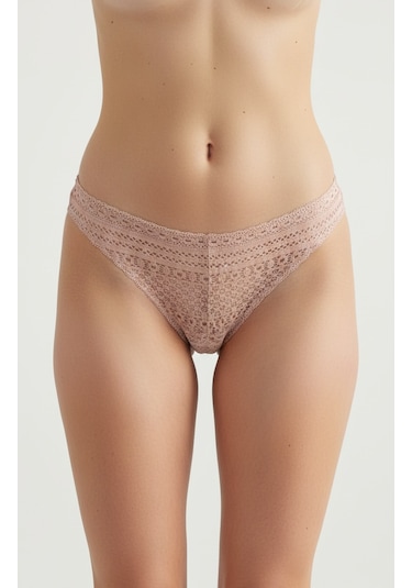 Bonbon Kadın Dantelli String Bb2093 Pudra