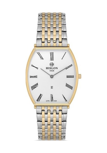 Cl179t-02sg Hislon Kol Saati 34 Mm / Gümüş-gold Gri