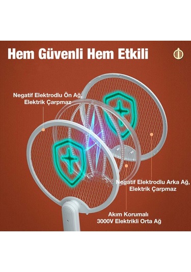 Polham 3000W Şarjlı Uv Işıklı Elektrikli Sivrisinek Kovucu Öldürü (551271352)