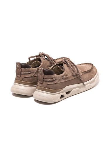 Sneaker Erkek Og-2410 John May 923-144 Gri Havlu Nbk-kahve Marsel