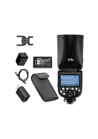 Godox V1C Canon Uyumlu Yuvarlak Kafa Flaş