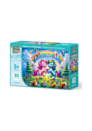 Art Çocuk Pegasus Ve Gökkuşağı 25 Parça Puzzle