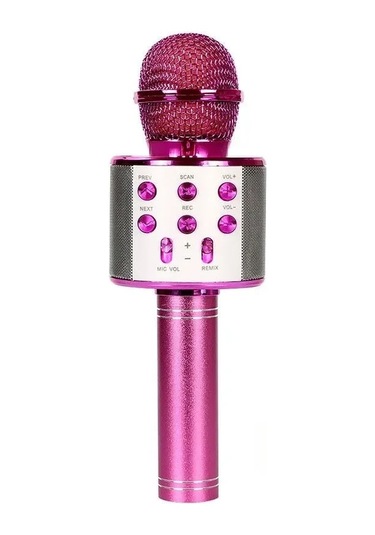 Kablosuz Bluetooth Karaoke Mikrofon Hoparlör Şarj Edilebilir El