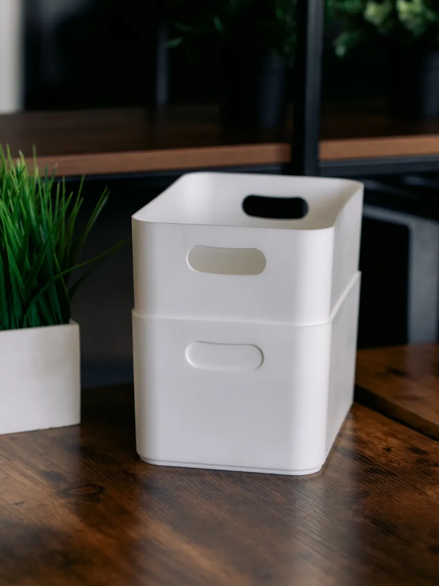 Berossı Beyaz Ve 2,4 Litrelik Depolama Sepeti Ve Düzenleyici Joy 132589003 Beyaz